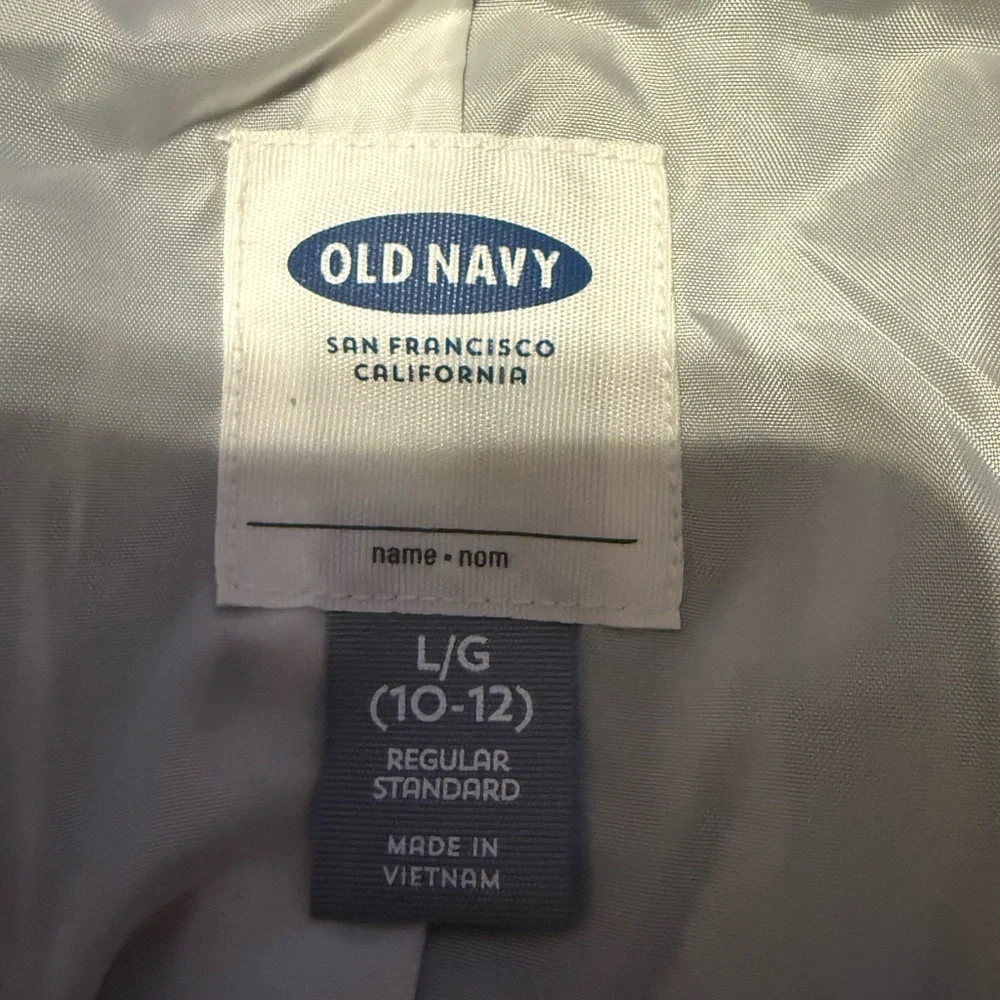 Old Navy Black Coat Girls SZ  L/G (10-12)